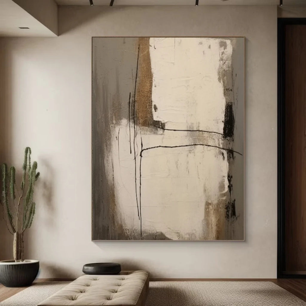 Wabi Sabi Abstract Canvas Art #WA189