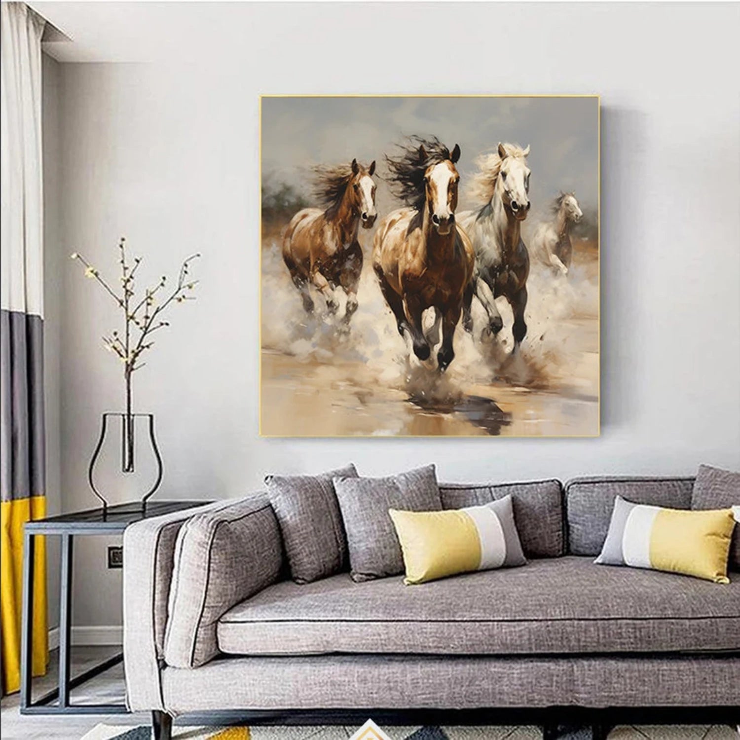 Abstract Animal Art Horse Wall Art #AT010