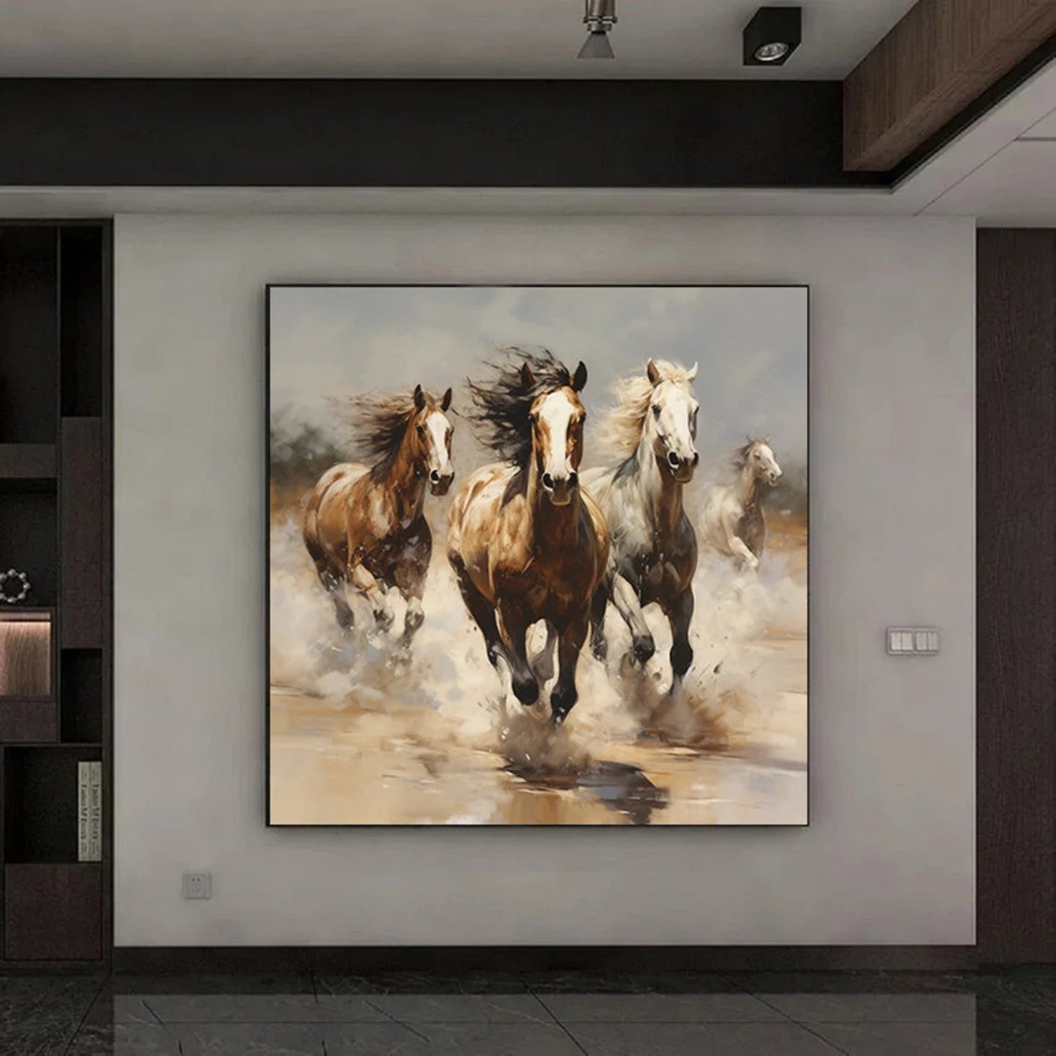 Abstract Animal Art Horse Wall Art #AT010
