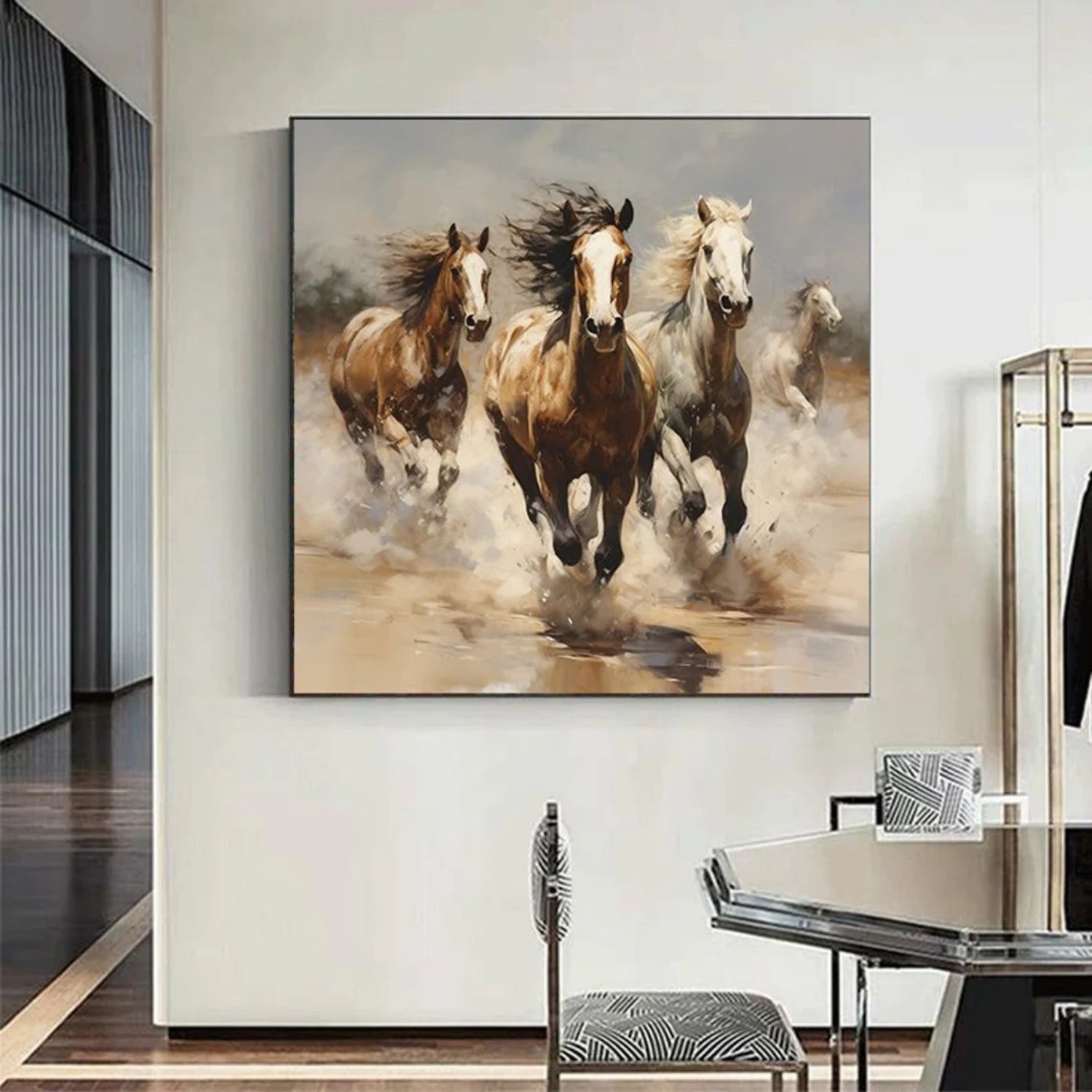 Abstract Animal Art Horse Wall Art #AT010