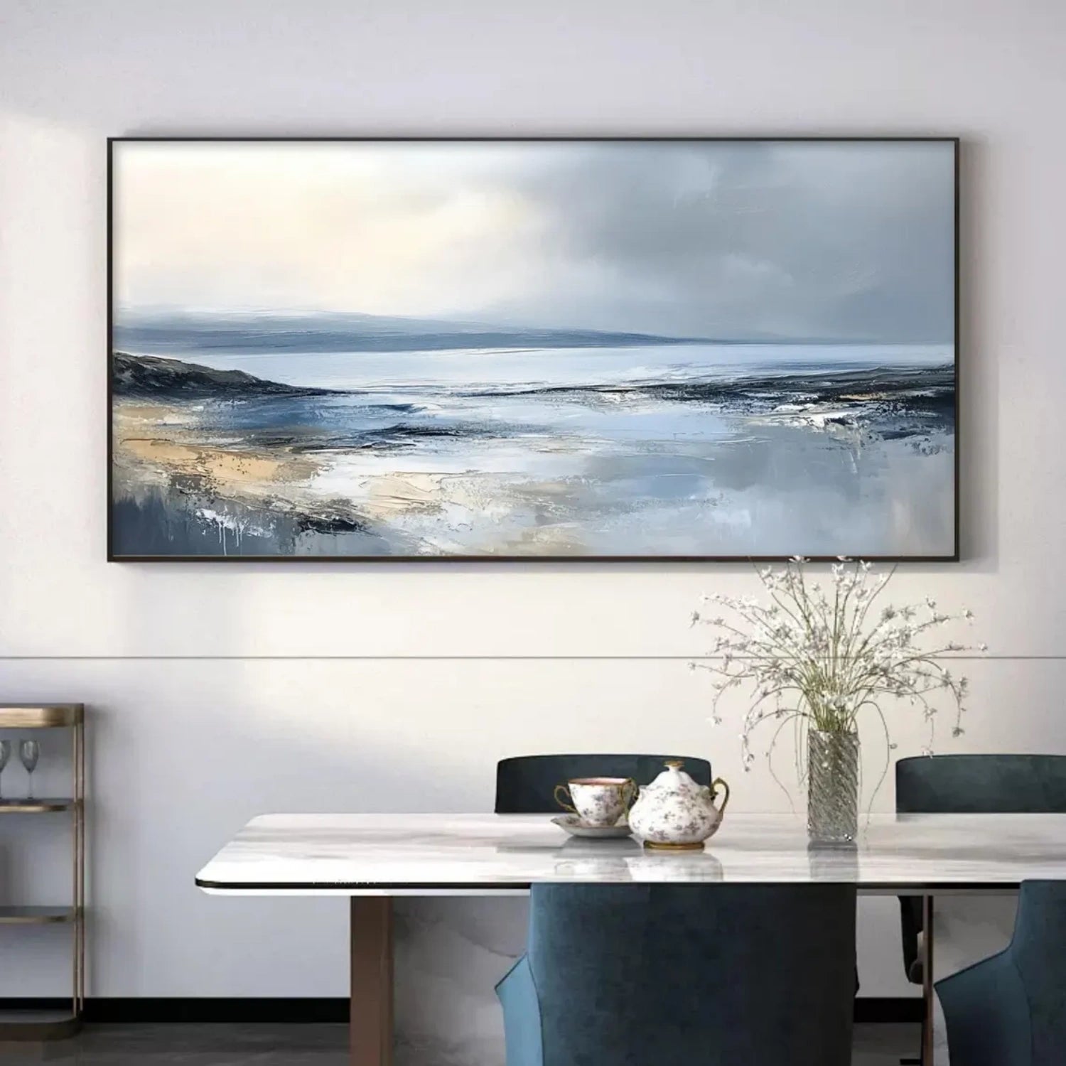 Sky And Ocean Abstract Wall Art #SO309