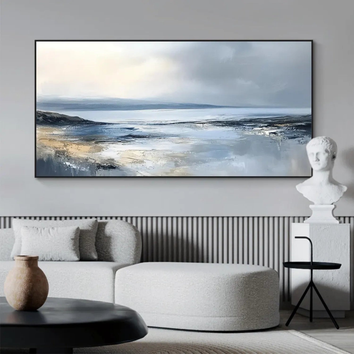 Sky And Ocean Abstract Wall Art #SO309