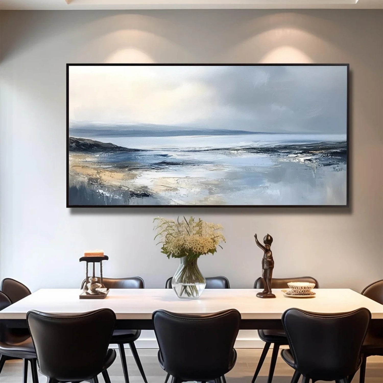 Sky And Ocean Abstract Wall Art #SO309