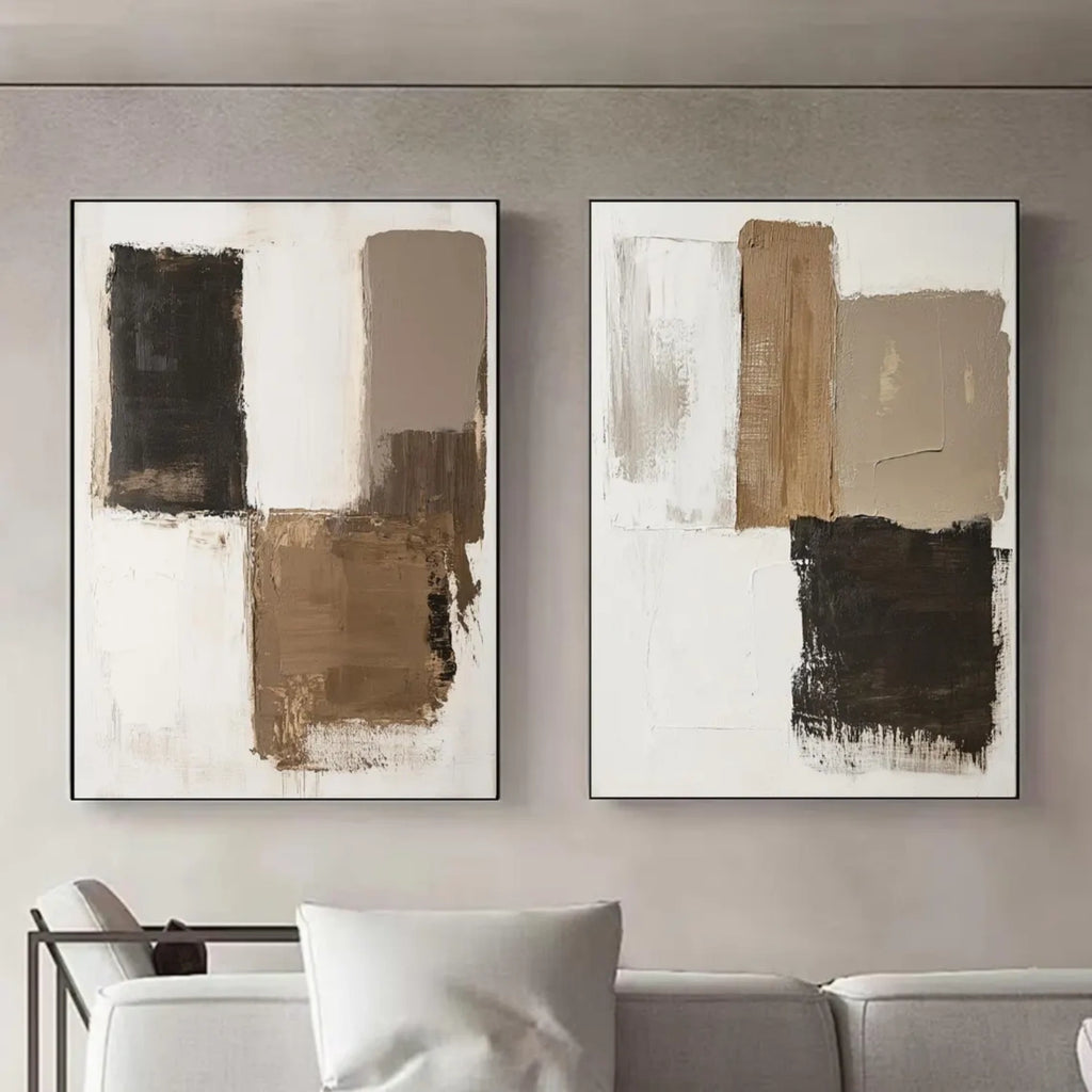 Wabi Sabi Abstract Canvas Art Set 2 #WA185