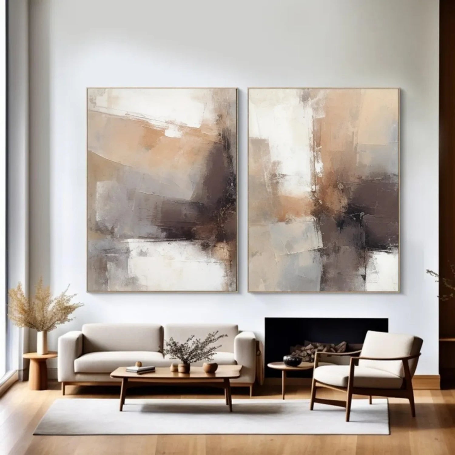 Abstract Wall Art Set of 2 #AW073