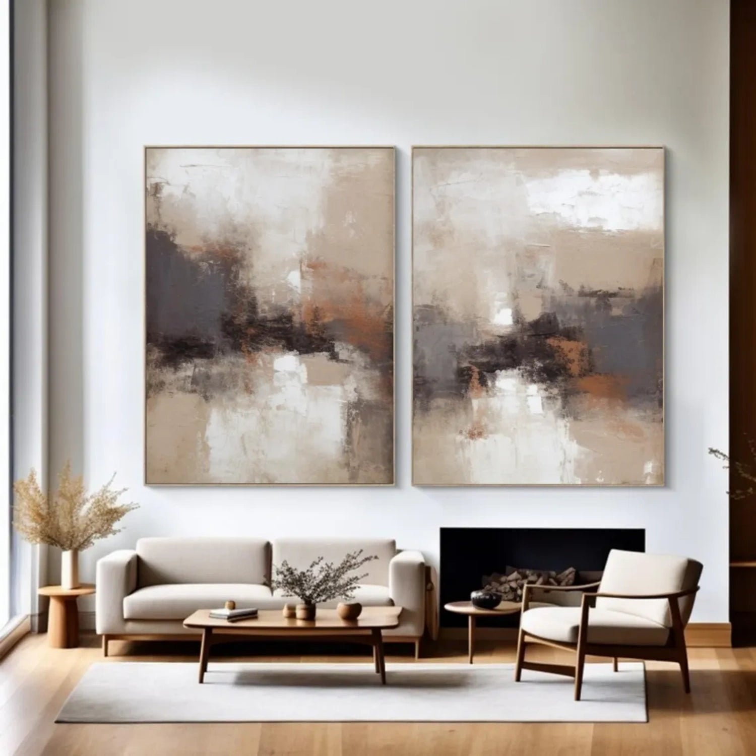 Abstract Wall Art Set of 2 #AW074