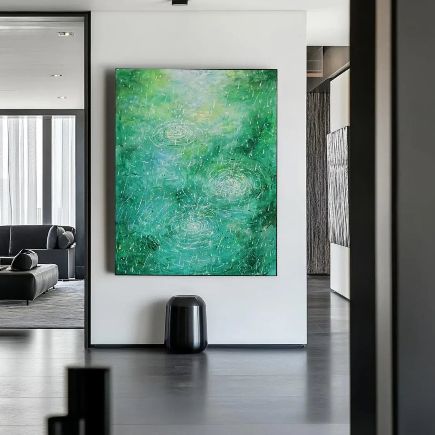 Green Abstract Wall Art #AW072