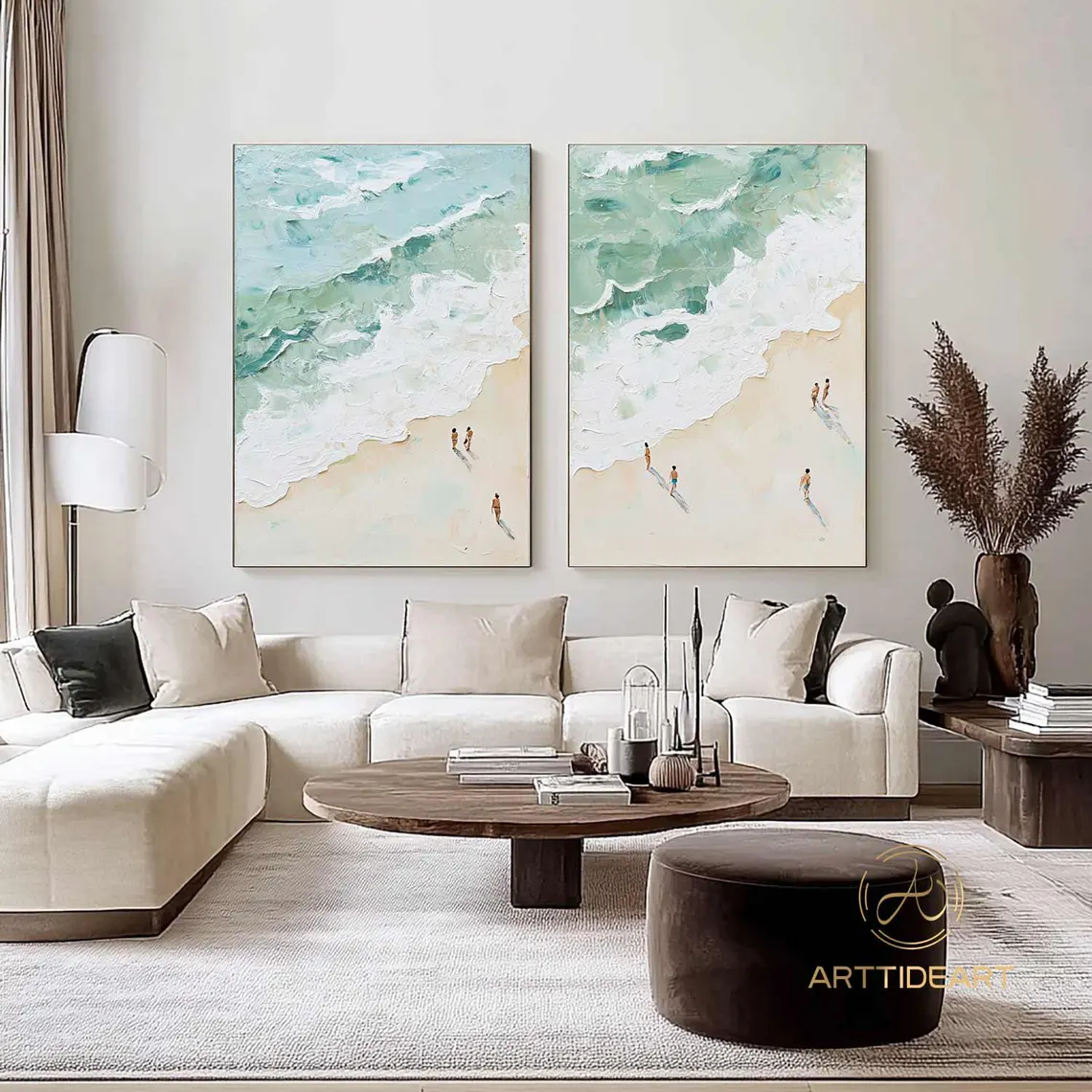 Sky And Ocean Painting Set of 2 #SO232