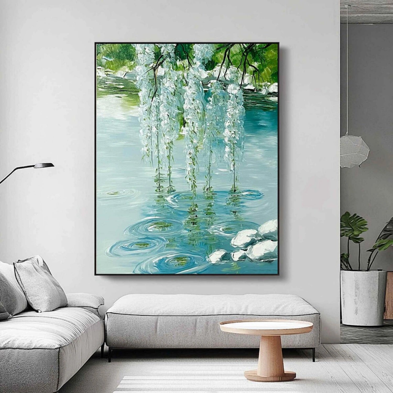 Colorful Tree And Flower Painting #TF106