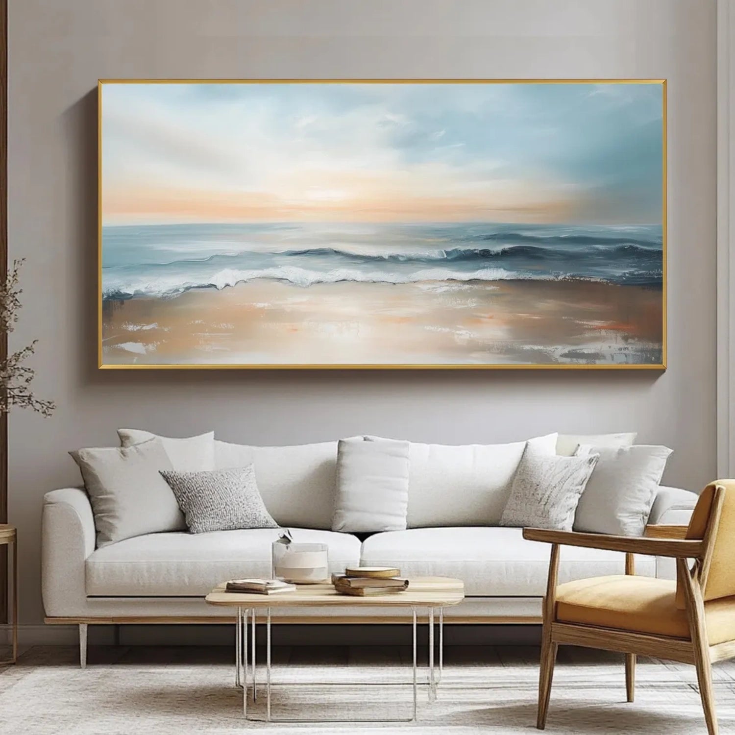 Sky And Ocean Abstract Wall Art #SO312
